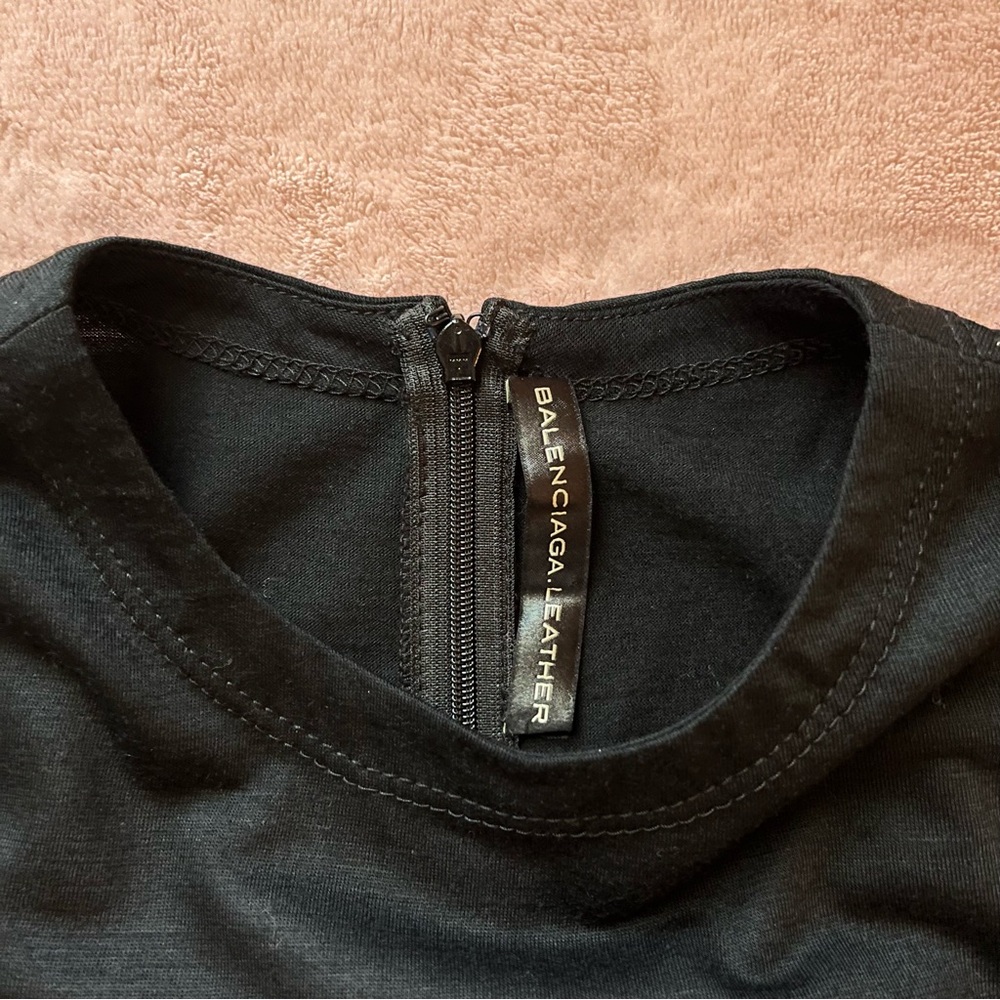 Balenciaga wool leather dress - Picture 3 of 8